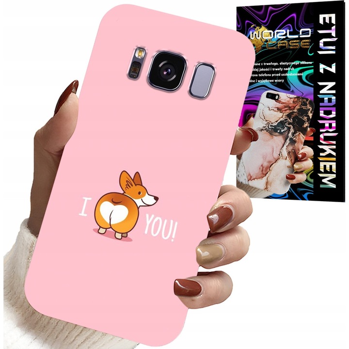 Samsung Galaxy S8 telefontok, World Case, vicces design, szilikon védelem, többszínű