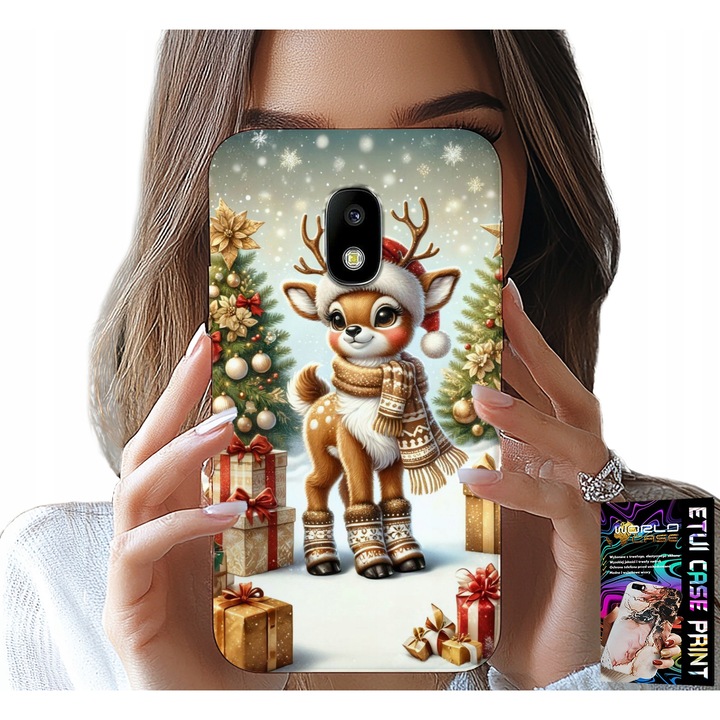 Telefontok, World Case, Samsung Galaxy J5 2017, karácsonyi mintás, szilikon
