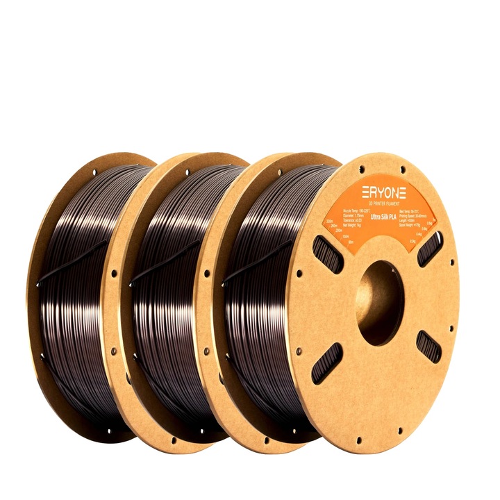 Filament 3D, PLA, fényes felület, sötétarany, 3kg