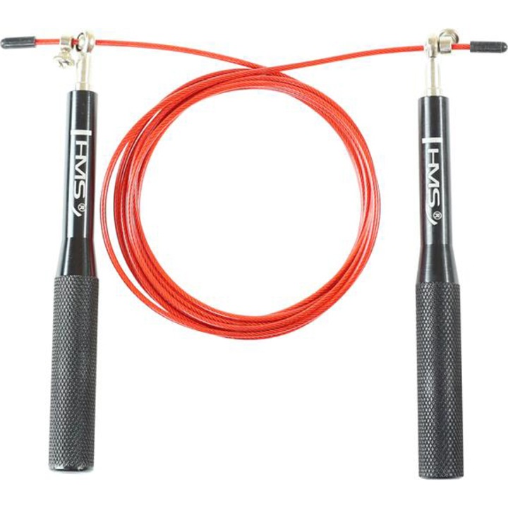 HMS SK52 ugrálókötél, állítható, 3m, alumínium, Fekete