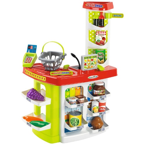 Set de joaca Ecoiffier, Supermarket, 20 piese