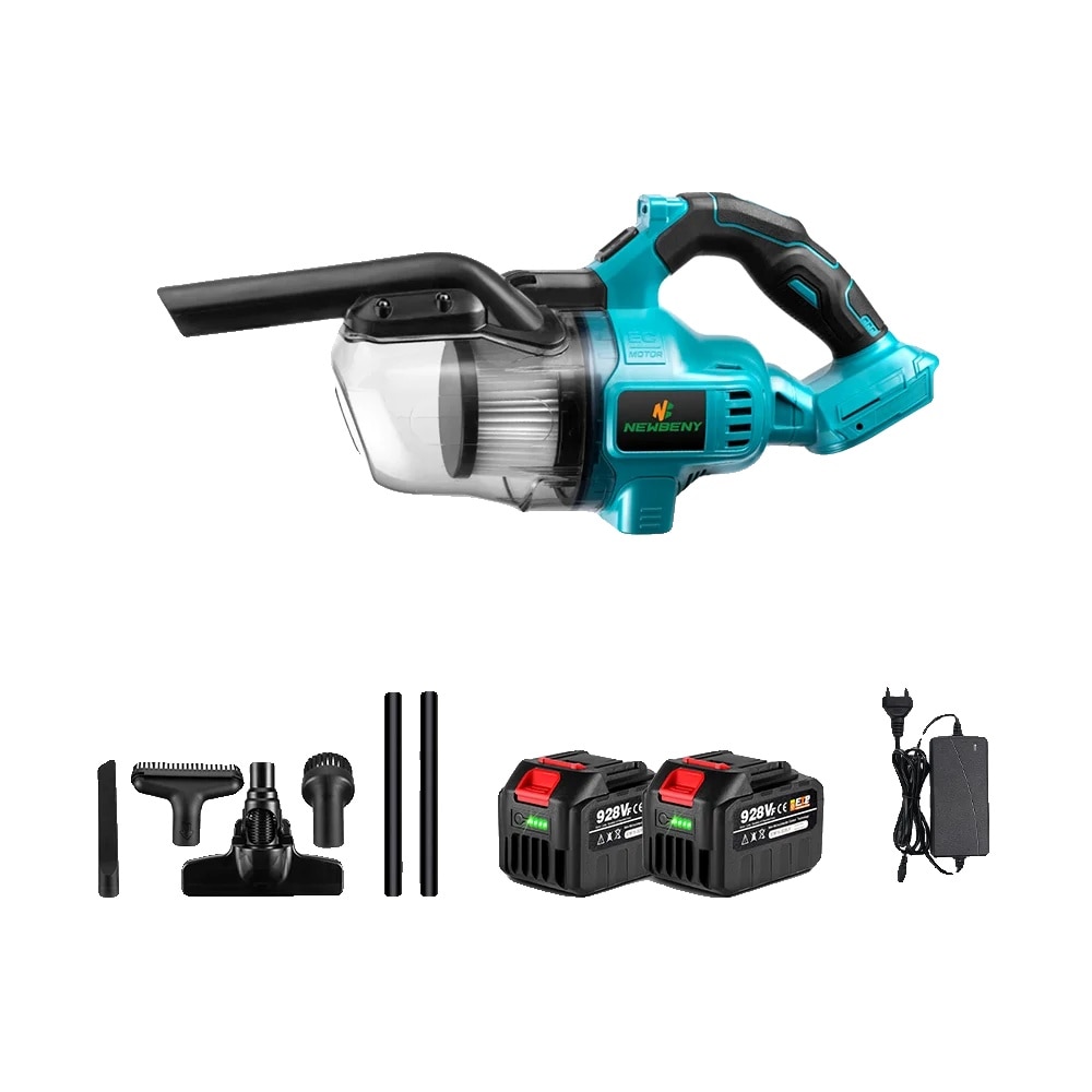 Aspirator electric fara fir, 2 baterii, performanta puternica, 1000W, 700ML, 1.5kg