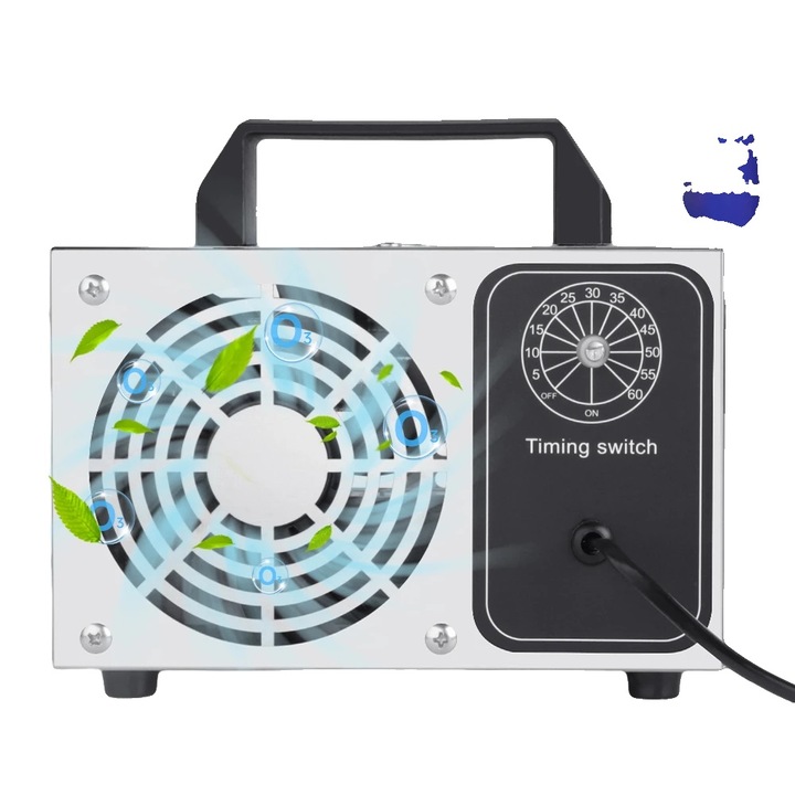 Generator de ozon, 27000mg/h, eliminare eficienta a mirosurilor, dimensiuni compacte