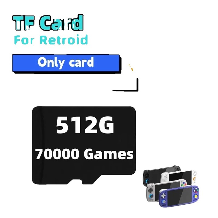 Memóriakártya, 1TB, 70000 játék, nagy sebességű, TF kártya