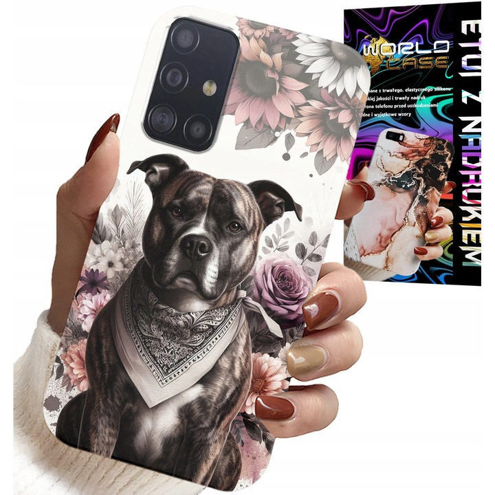 Caz telefon Samsung Galaxy M31S, World Case, cauciuc, imprimare colorată, pentru protecție