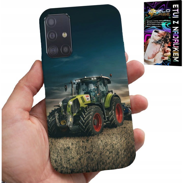 Samsung Galaxy M31S tok, World Case, traktor farm design, szilikon, többszínű