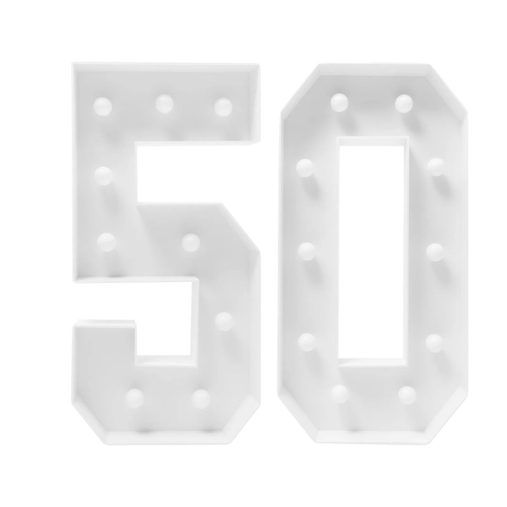 LED számlámpa, meleg fehér világítás, tartós konstrukció, fehér, 19.5 inch