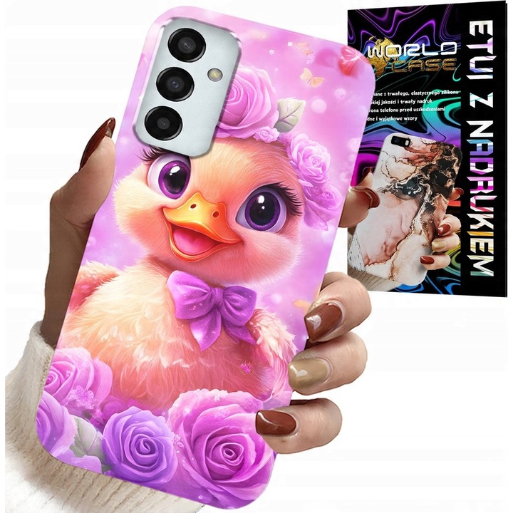 Telefontok, World Case, Samsung Galaxy M23, rózsaszín, szilikon