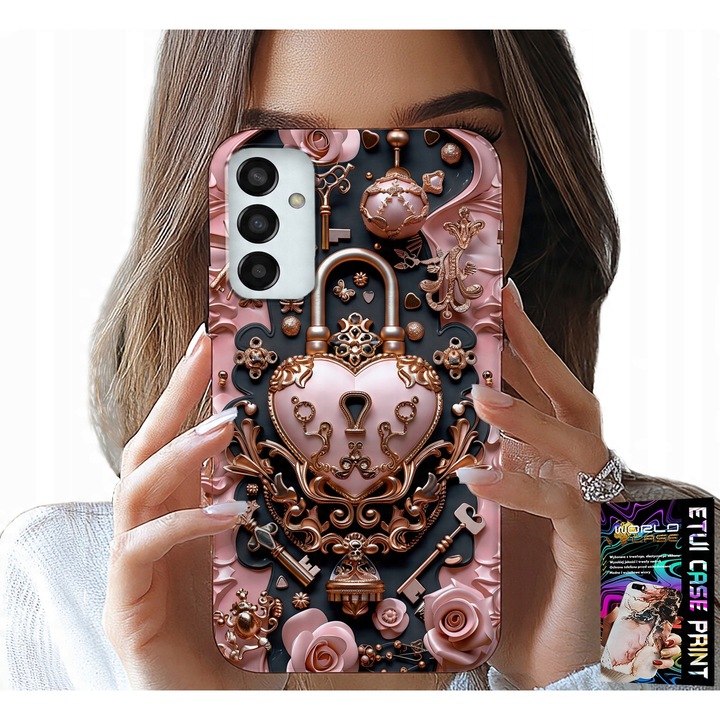 Carcasa pentru Samsung Galaxy M13, World Case, roz, silicon, model feminin