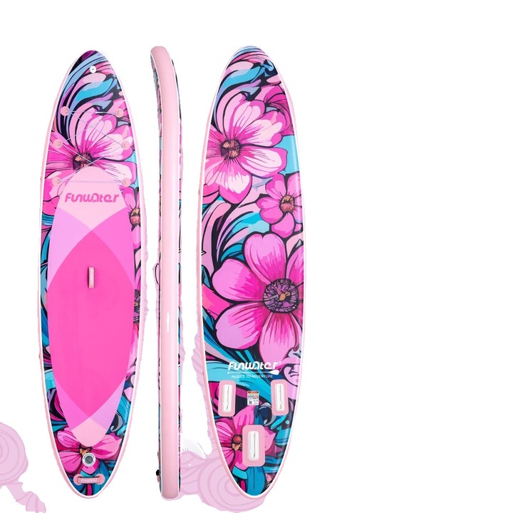 Placa de Stand Up Paddle, 335x84x15cm, PVC, capacitate 240-330 lbs, usor de transportat