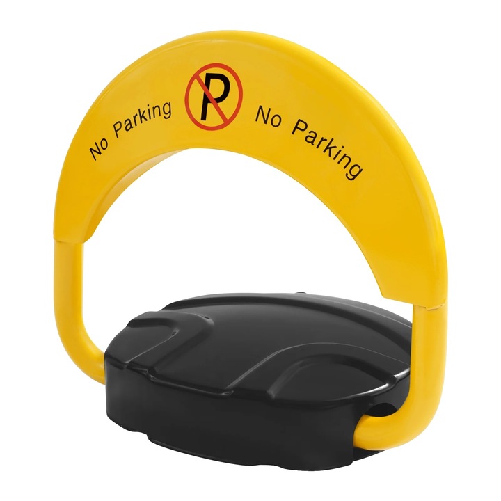 Blocare electronica pentru parcare, IP67 rezistent la apa, galben
