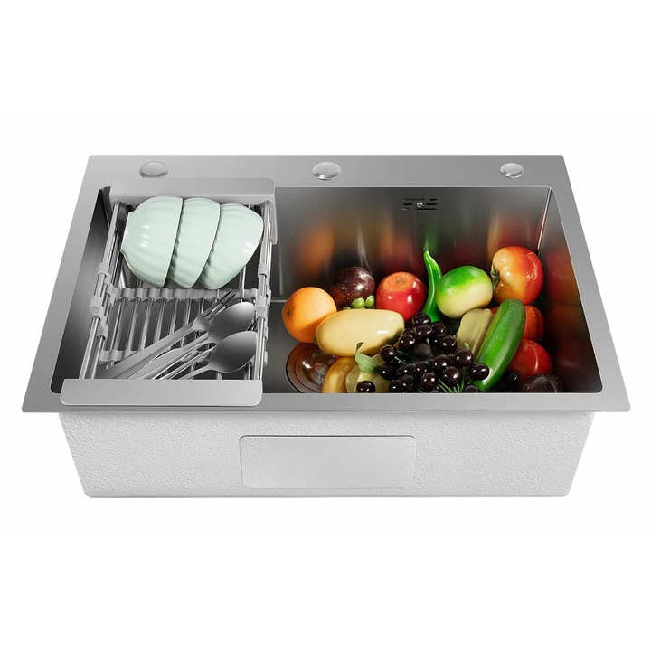 Chiuveta bucatarie, 45x66cm, o singura cuva, inox