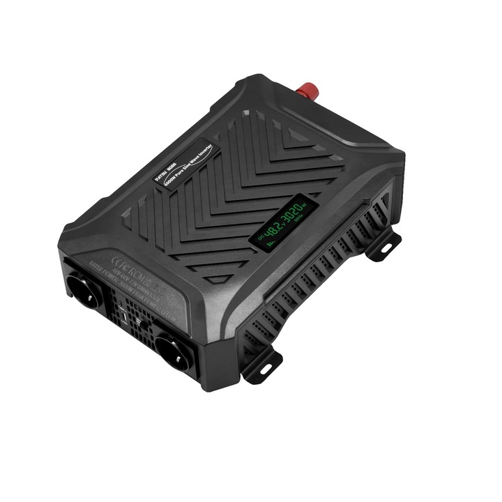 Inverter 3000W, feszültség 48V60V72V, állítható frekvencia, fehér, kompakt