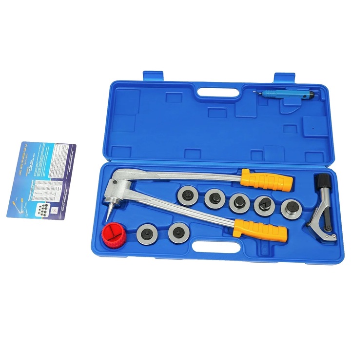 Csőkiszélesítő fogókészlet, sokoldalú kompatibilitás, tartós acél anyag, kék, méretek 10x28mm