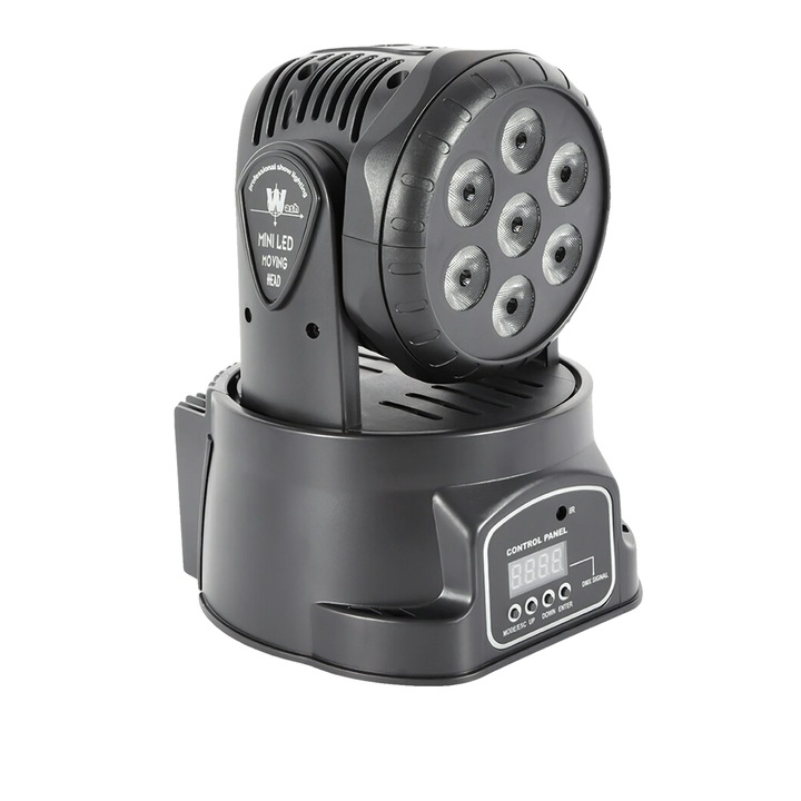 Lumina mobila, 105W, efecte de iluminare dinamice, multicolor, 19x19x17cm