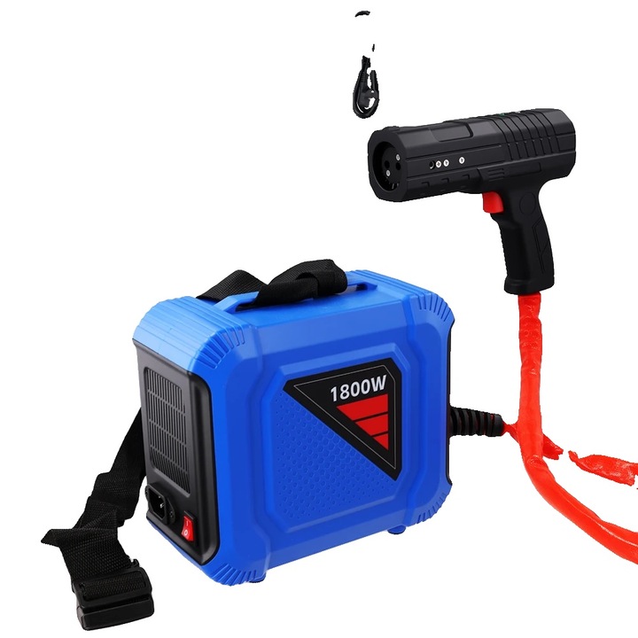 Indukciós hőlégfúvó, 1800W, hordozható kivitel, EU tápellátás