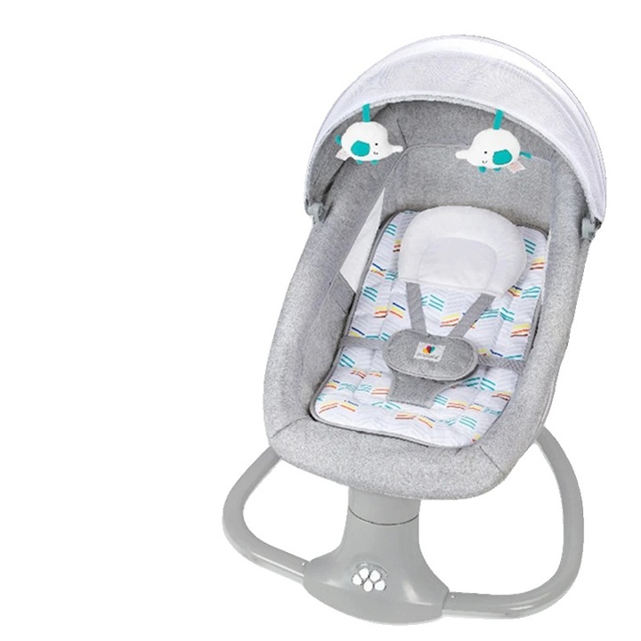 Leagan electric pentru bebelusi, mecanism de balansare, inaltime ajustabila, 0-3 ani, HR001