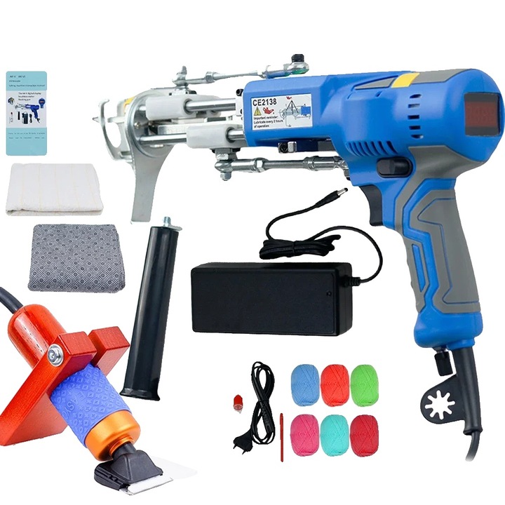Tufting pisztoly, 2 az 1-ben, digitális sebesség, EU csatlakozó