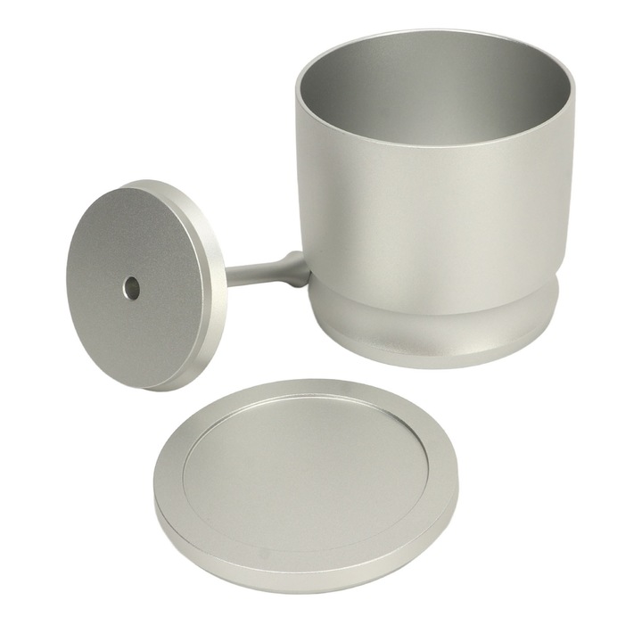 Kávé kiegészítők, alumínium poradagoló, 58mm, ezüst