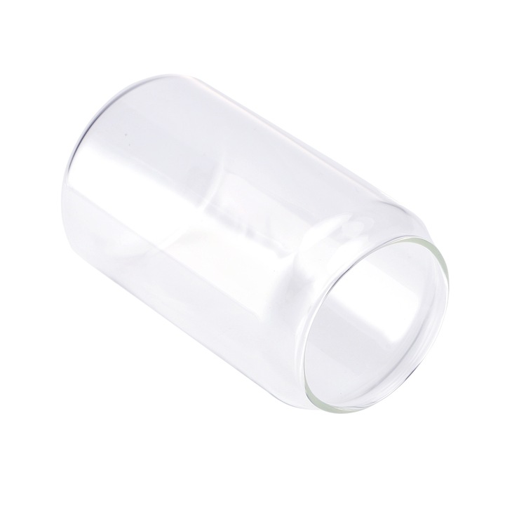 Boroszilikát üveg pohár szett, doboz forma, átlátszó, 300ml
