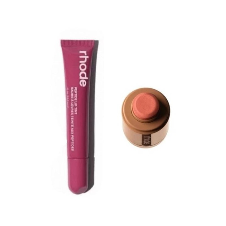 Rhode púder és pirosító, fénylő pirosító, 5,3g, vízálló, málna árnyalat