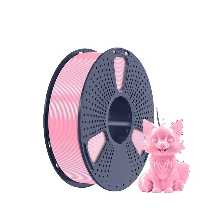 Filament 3D PETG, rózsaszín, 1.75mm, 1kg, 335 méteres készlet