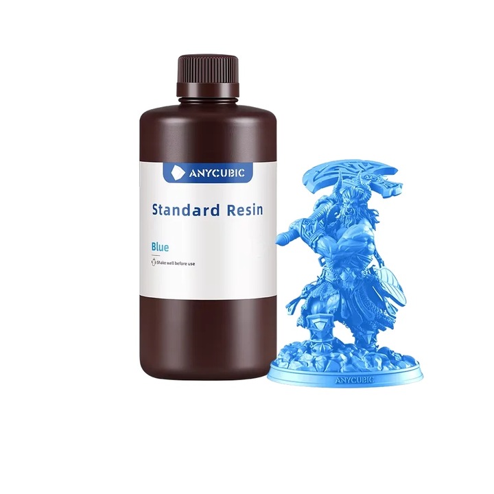 UV 3D gyanta, 3kg, kék, gyors kötési idő, nagy pontosság