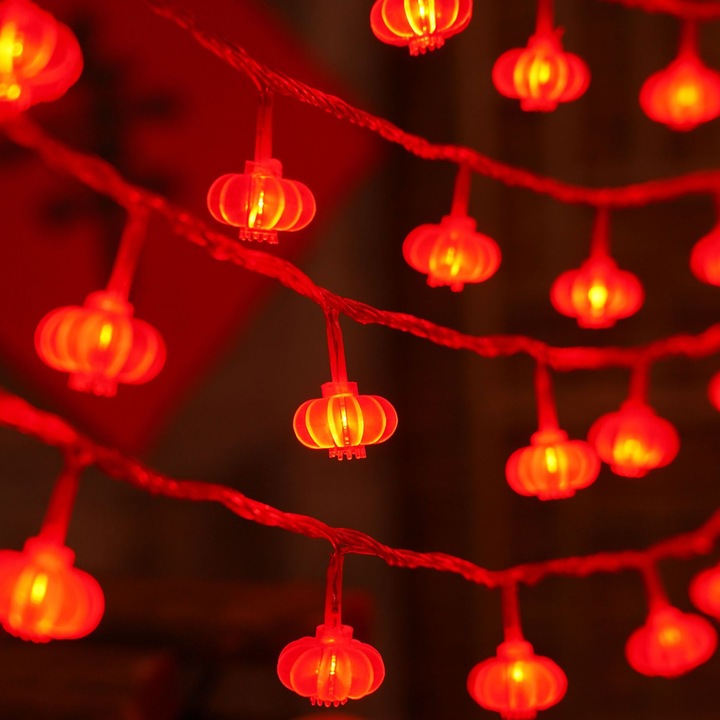 Füzér dekoratív ünnepi lámpások, 20 LED, 3 méter, elemes