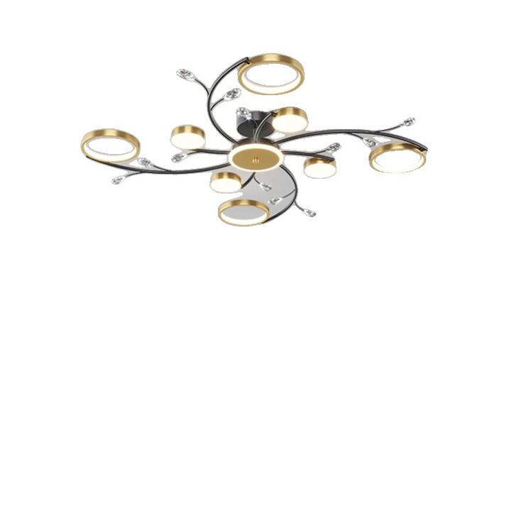 Candelabru, design modern, 8 lumini, cu telecomanda