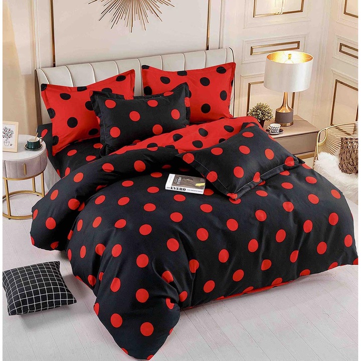 Двоен спален комплект от фин плат, 6 части