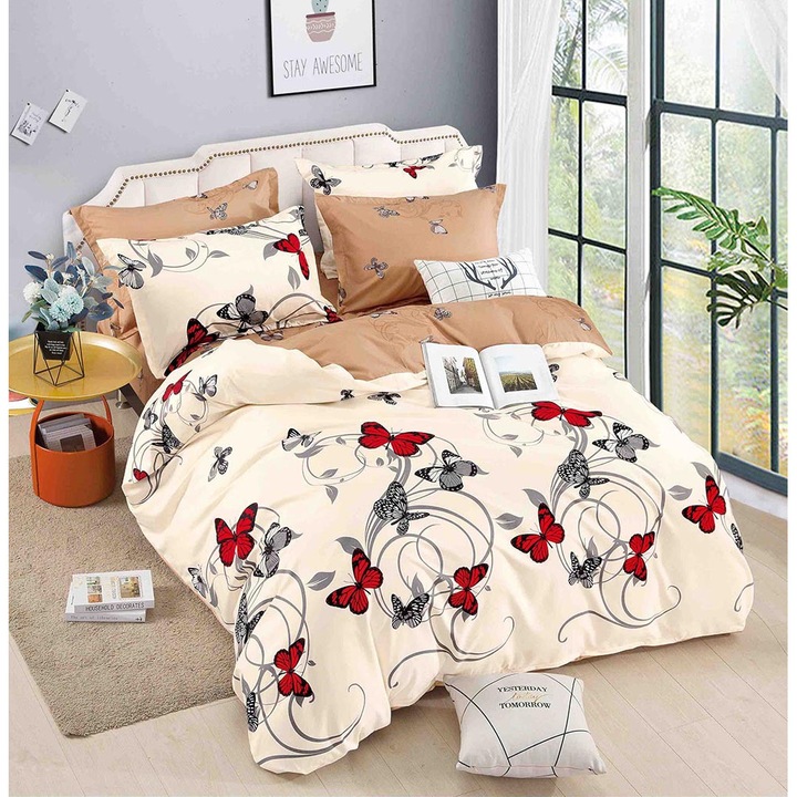 Двоен спален комплект от фин плат, 6 части