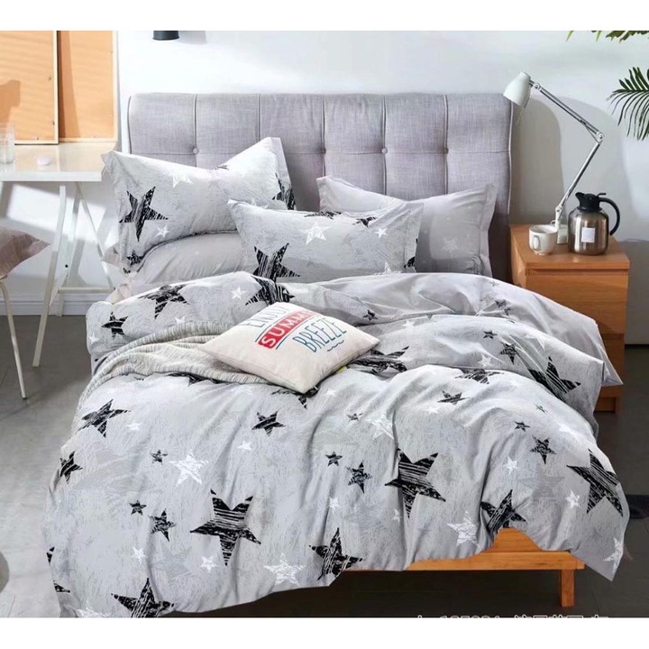 Двоен Спален Комплект, Плат тип Фине, 6 части