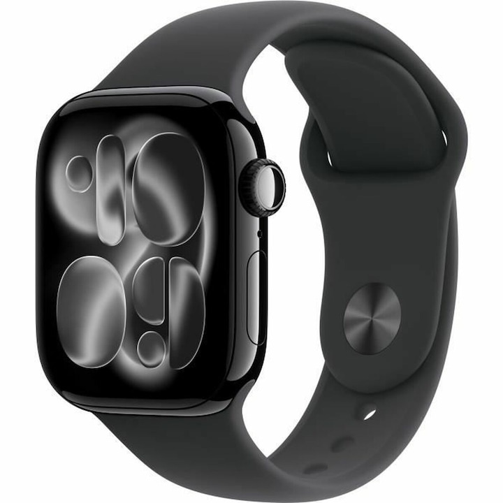 Smartwatch Apple, negru, 64GB, rezistent la apa 50m, cu incarcare magnetica
