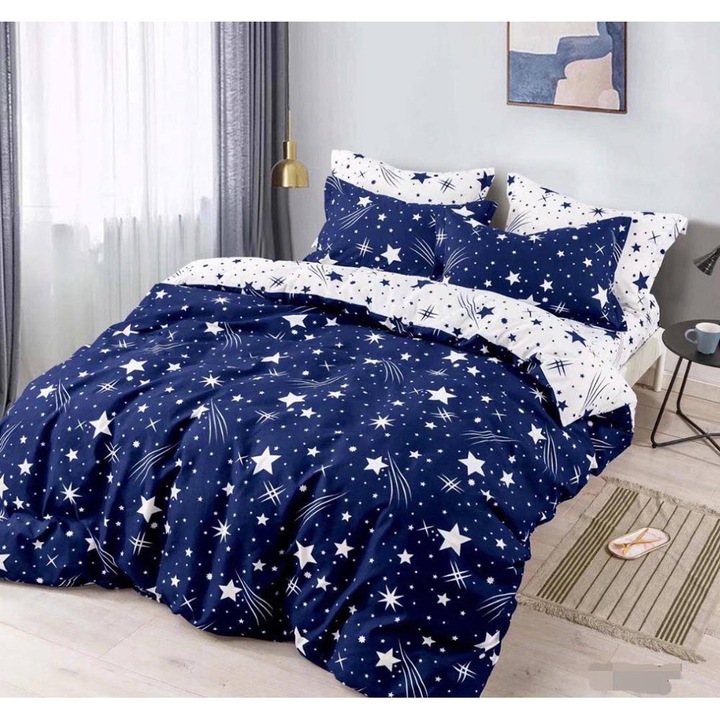 Двоен Спален Комплект, Плат тип Финет, 6 части