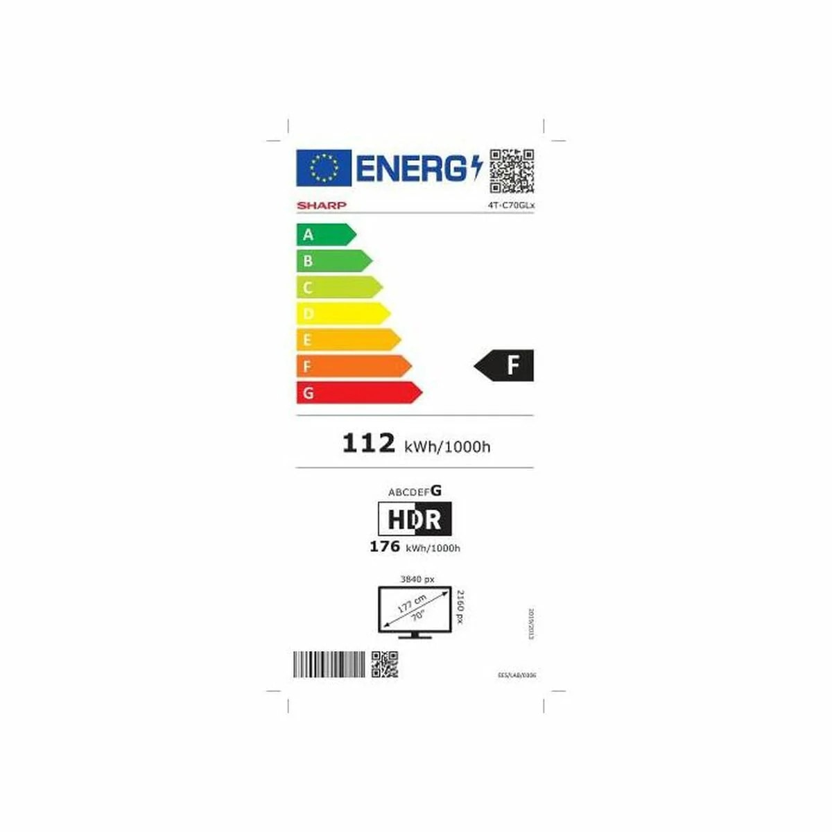 Smart TV Sharp 70GL4260E 70", 4K Ultra HD, Negru, LED