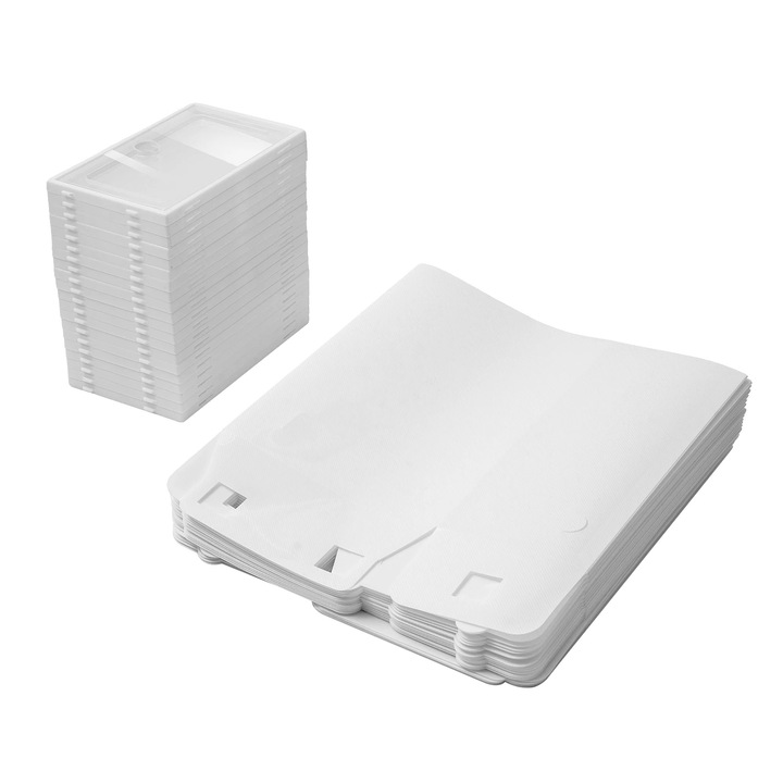 20 darab cipőtároló doboz készlet, fehér, 33x23x14cm