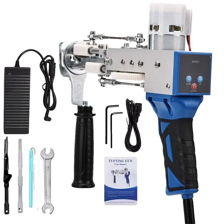 Pistol de tufting electric, design compact, NO.8, 2300g