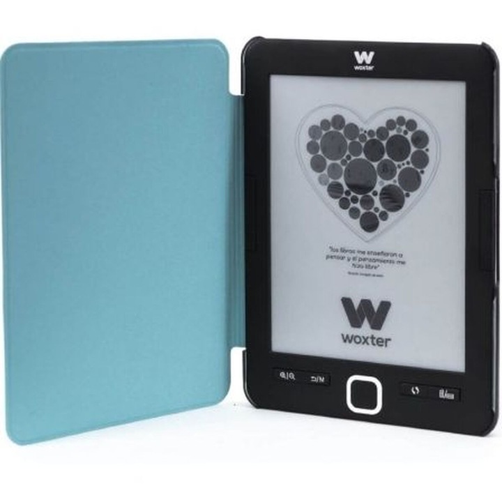 Woxter EB26-010 merevlemez tok, védelem, bőr, kék, 6"