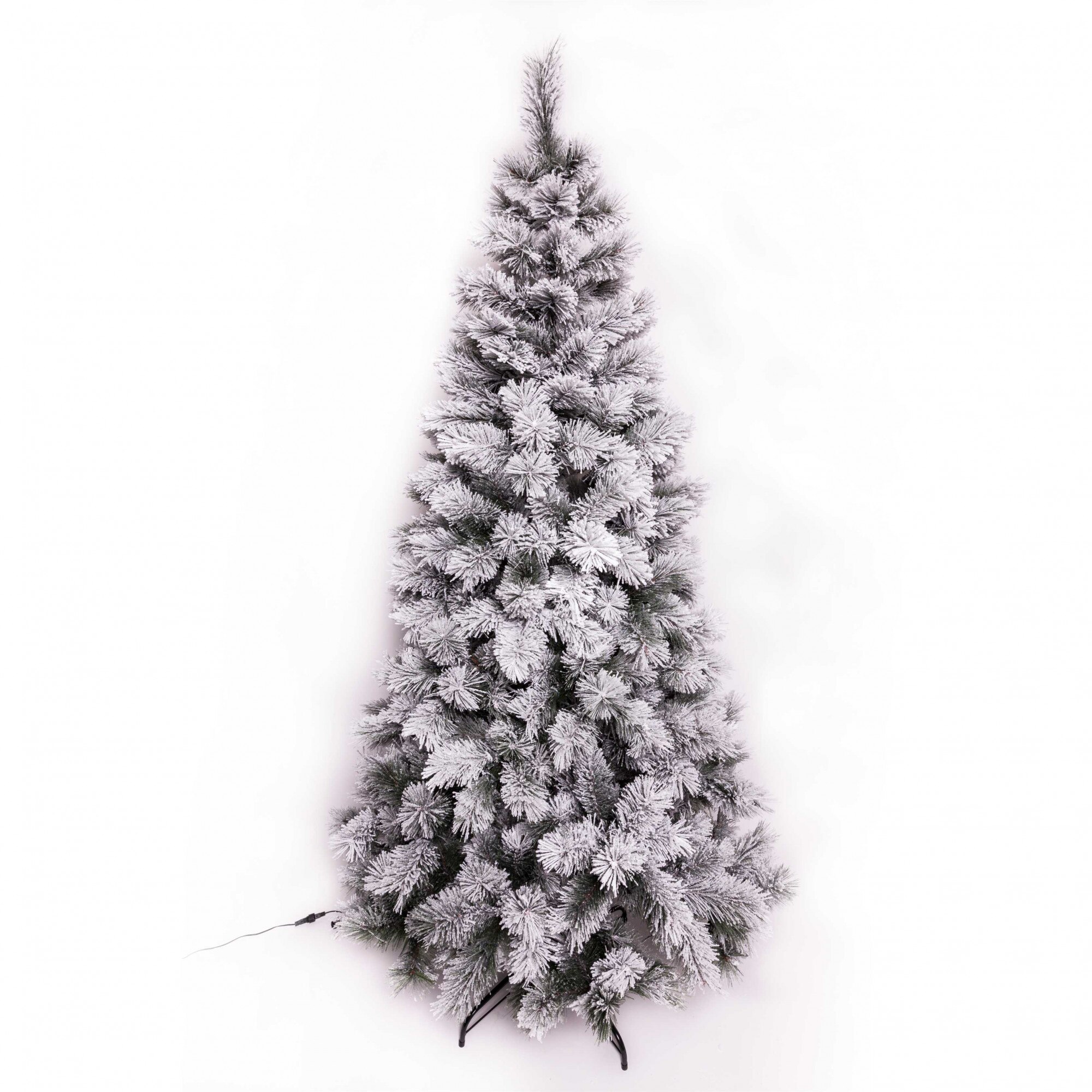 Motley Catena Describe Brad artificial premium, Chicago PP Flocked Tree, Royal Christmas, 468  ramuri, aspect natural de brad nins, 210 cm - eMAG.ro