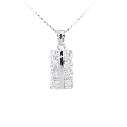 Colier White Crystals