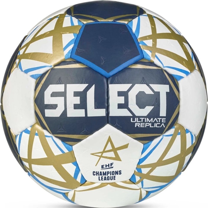 Minge handbal Select Ultimate Champions League Replica 3 V25, alb/bleumarin, marimea 3