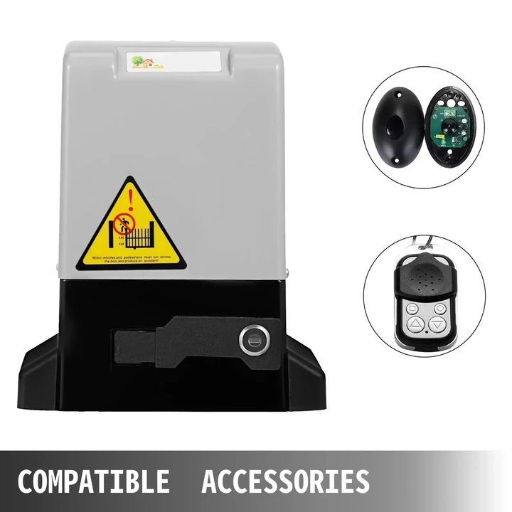 Kit automatizare poarta, 600 kg, 12 m, 13 m/min, 2 telecomenzi, accesorii incluse