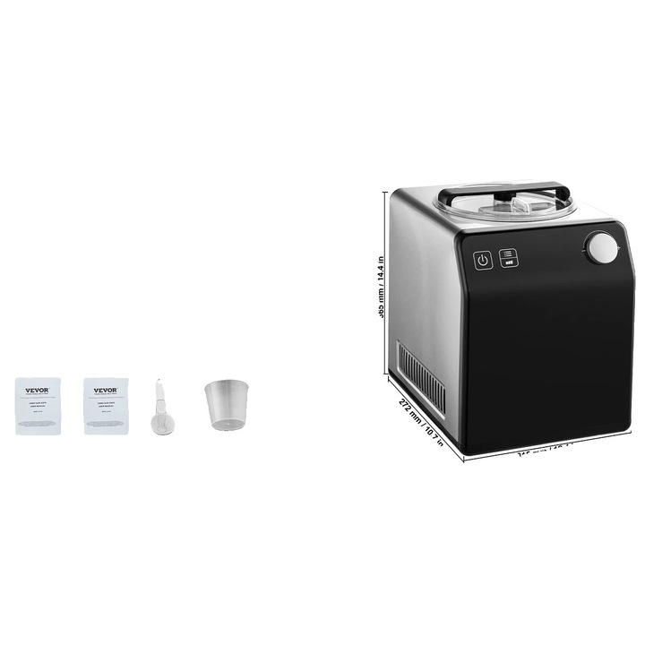 Aparat de preparat desert, 2QT, 4 moduri de operare, capacitate mare, inox