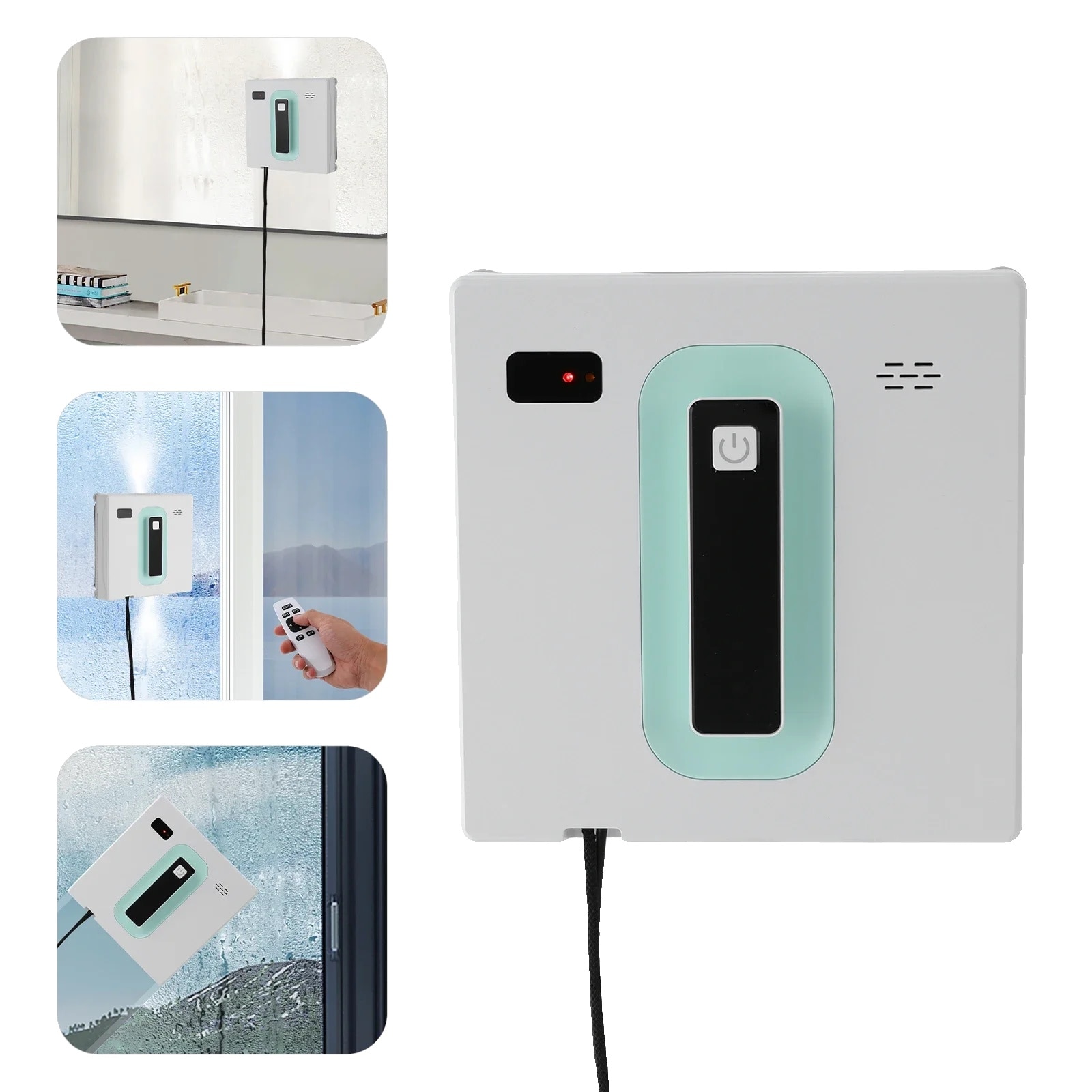 Aspirator automat pentru geamuri, 72 W, 2500 Pa, 21.5x21.5x6.8 cm