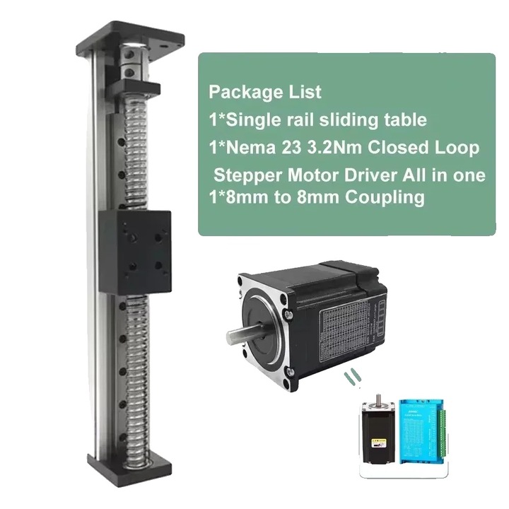 Masa ghidare liniara, 300mm cursa, capacitate mare de incarcare, set complet