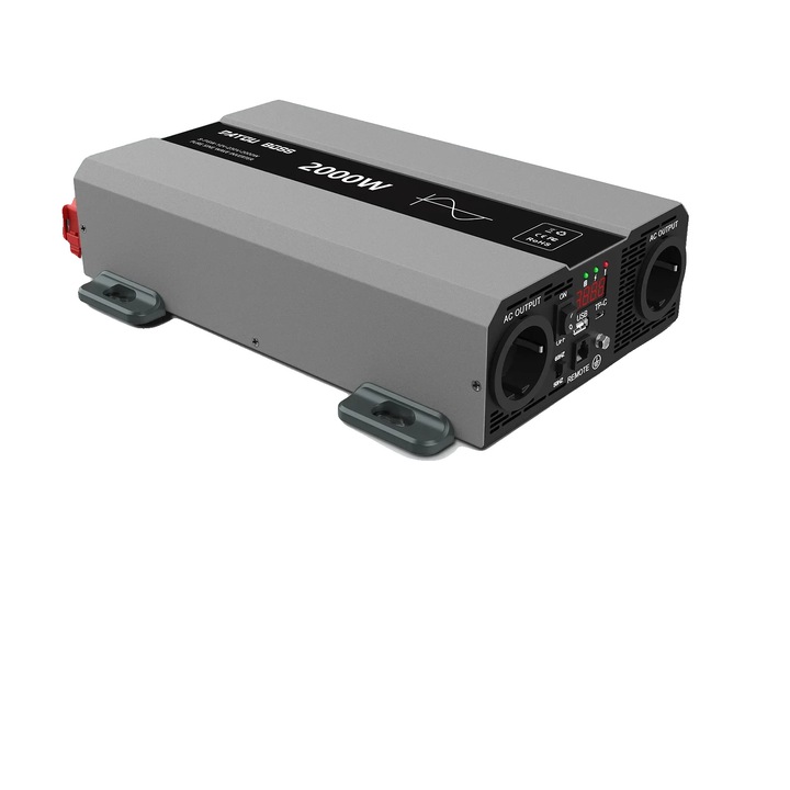 Inverter auto, 2000W, 24V, unda sinusoidala pura, 3000W varf