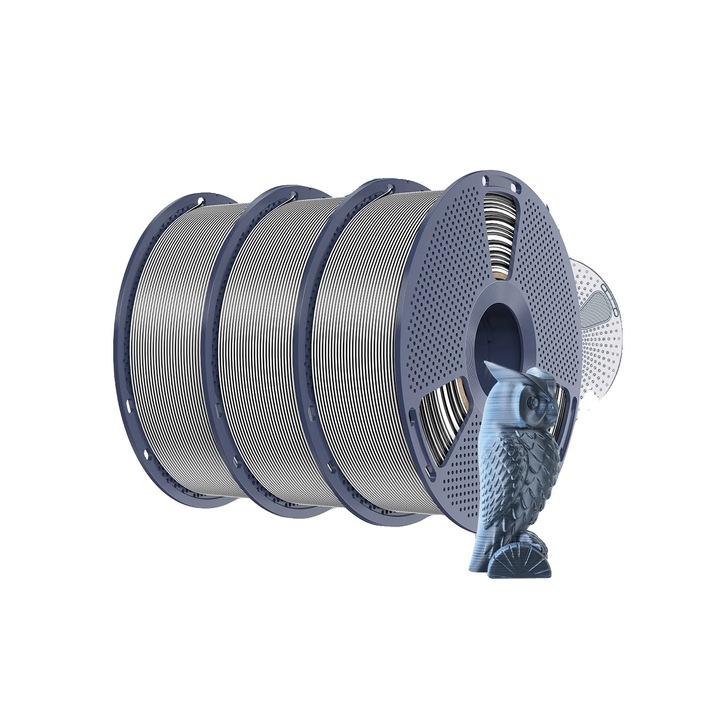 Filament 3D, kéttónusú effektus, tartós és rugalmas, fekete-fehér, 3 kg-os készlet (3 x 1 kg)