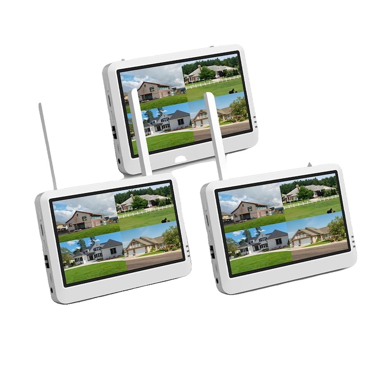 Kit Supraveghere, 8 Canale, 2 Camere, Nocturna Color, 5MP, 20m