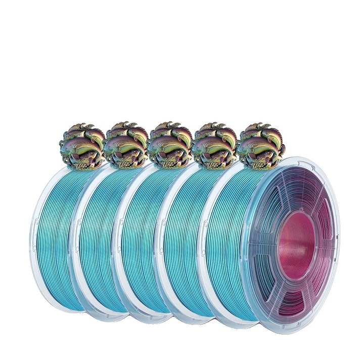 Filament 3D, 5 szerep, többszínű, 1.75mm, 1100g