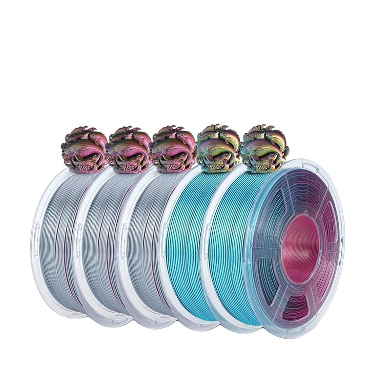 Filament 3D PLA Mix-11, set 5 role, 1.75mm, multicolor, 1100g